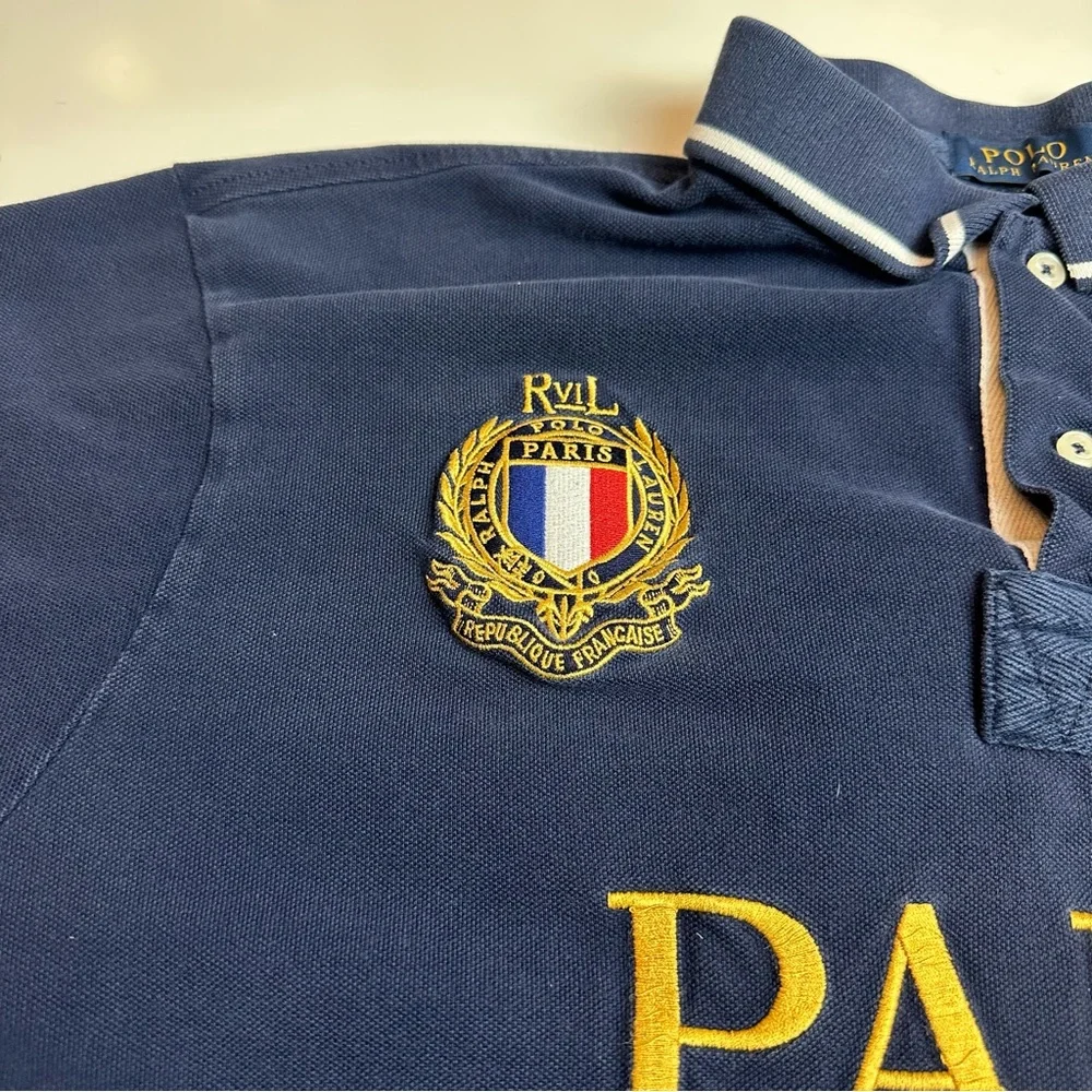 Ralph Lauren Paris Navy Polo Shirt